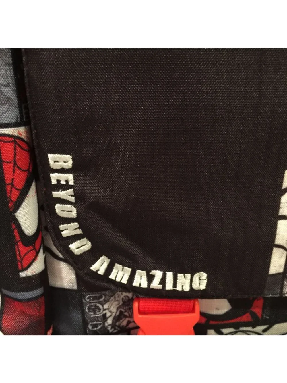 Disney Parks BEYOND AMAZING Spiderman Adjustable Backpack Red Black